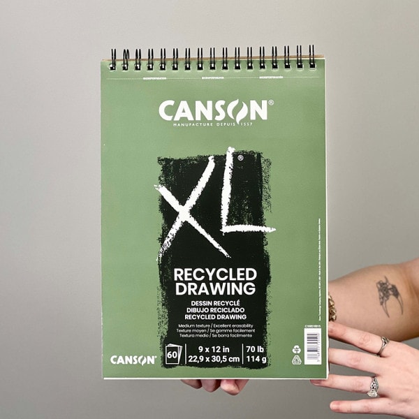 Canson XL recycled DRAWING 9X12 inch, 60 pgs